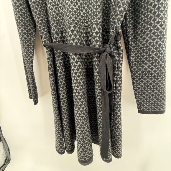 Max Studio Sweater Dress Size XL Belted Grey NWT Warm Career Office Classic - Picture 4 of 12